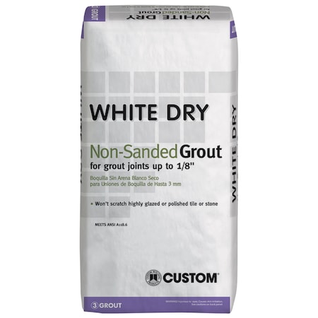 Custom Building Products Custom Building Products White Dry Indoor and Outdoor White Non-Sanded Grout 25 lb WDG25